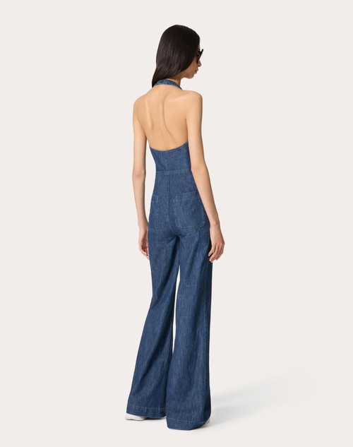 Red Valentino TUTA IN CHAMBRAY DENIM Offerta speciale