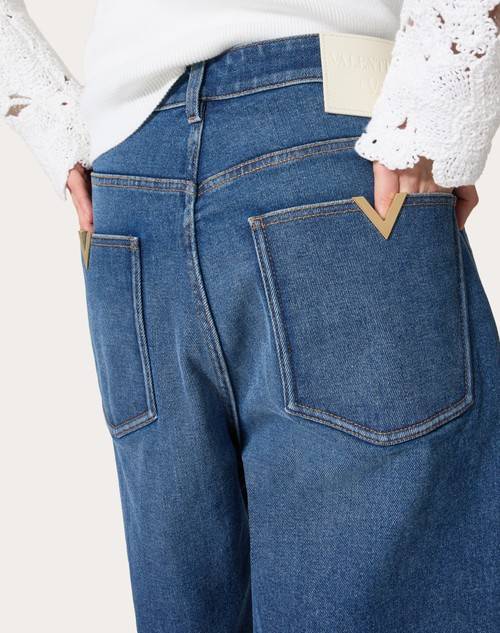 Red Valentino BERMUDA IN DENIM Shopping online
