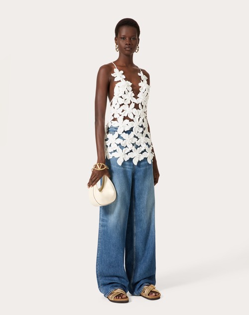 Red Valentino PANTALONI IN MEDIUM BLUE DENIM Offerta natalizia