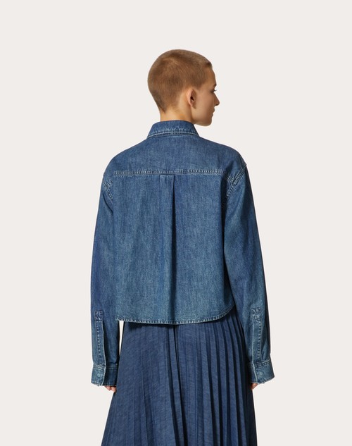 Red Valentino CAMICIA IN CHAMBRAY DENIM Offerta Pasqua