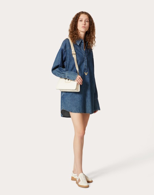 Red Valentino ABITO IN CHAMBRAY DENIM Offerta per la Festa della Mamma