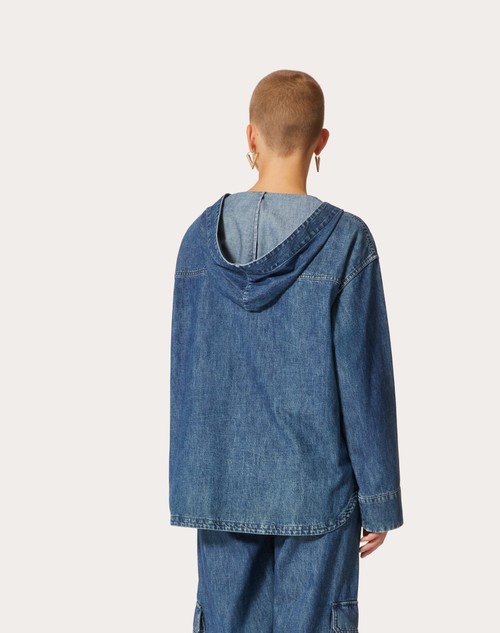 Red Valentino KAFTANO IN CHAMBRAY DENIM Offerta Giorno del Papà
