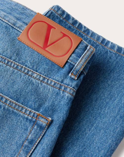Red Valentino PANTALONE IN MEDIUM BLUE DENIM Offerte esclusive