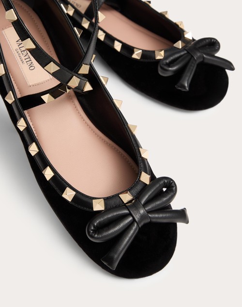 Red Valentino BALLERINA ROCKSTUD IN VELLUTO Nuovi prodotti