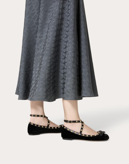 Red Valentino BALLERINA ROCKSTUD IN VELLUTO Nuovi prodotti