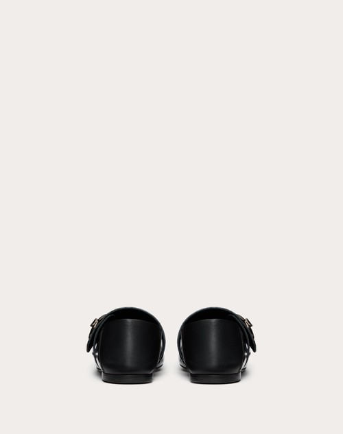 Red Valentino BALLERINA MARY-JANE VLOGO LOCKER IN VERNICE Offerte stagionali