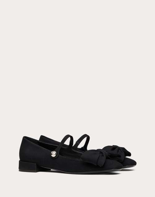 Red Valentino BALLERINA MARY-JANE VALENTINO GARAVANI BOWJANE IN TESSUTO CREPE 20MM Comprane uno, ottenene uno gratis