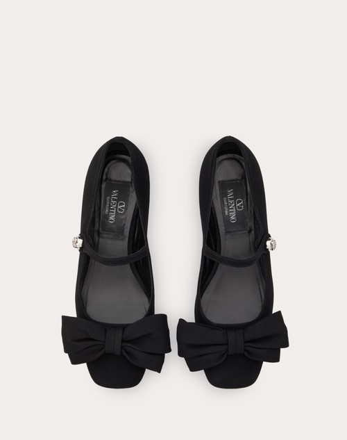 Red Valentino BALLERINA MARY-JANE VALENTINO GARAVANI BOWJANE IN TESSUTO CREPE 20MM Comprane uno, ottenene uno gratis