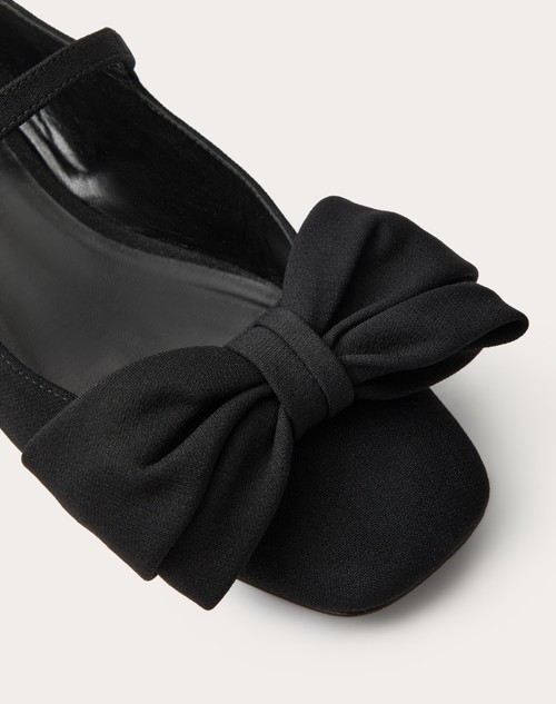 Red Valentino BALLERINA MARY-JANE VALENTINO GARAVANI BOWJANE IN TESSUTO CREPE 20MM Comprane uno, ottenene uno gratis