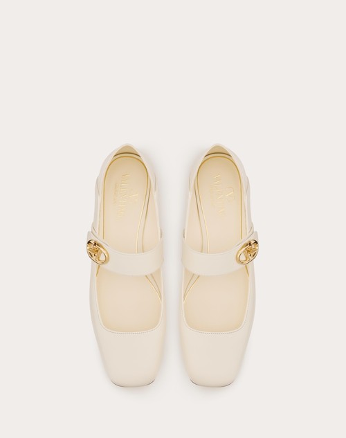 Red Valentino BALLERINA MARY-JANE VLOGO LOCKER IN VITELLO Enormi risparmi