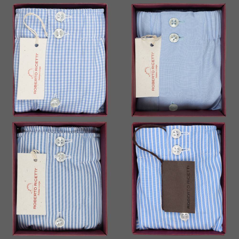 Roberto Ricetti SET "AZZURRO" - BOXER SUPPORT DB1 - SIZE 52 Saldi Di Fabbrica