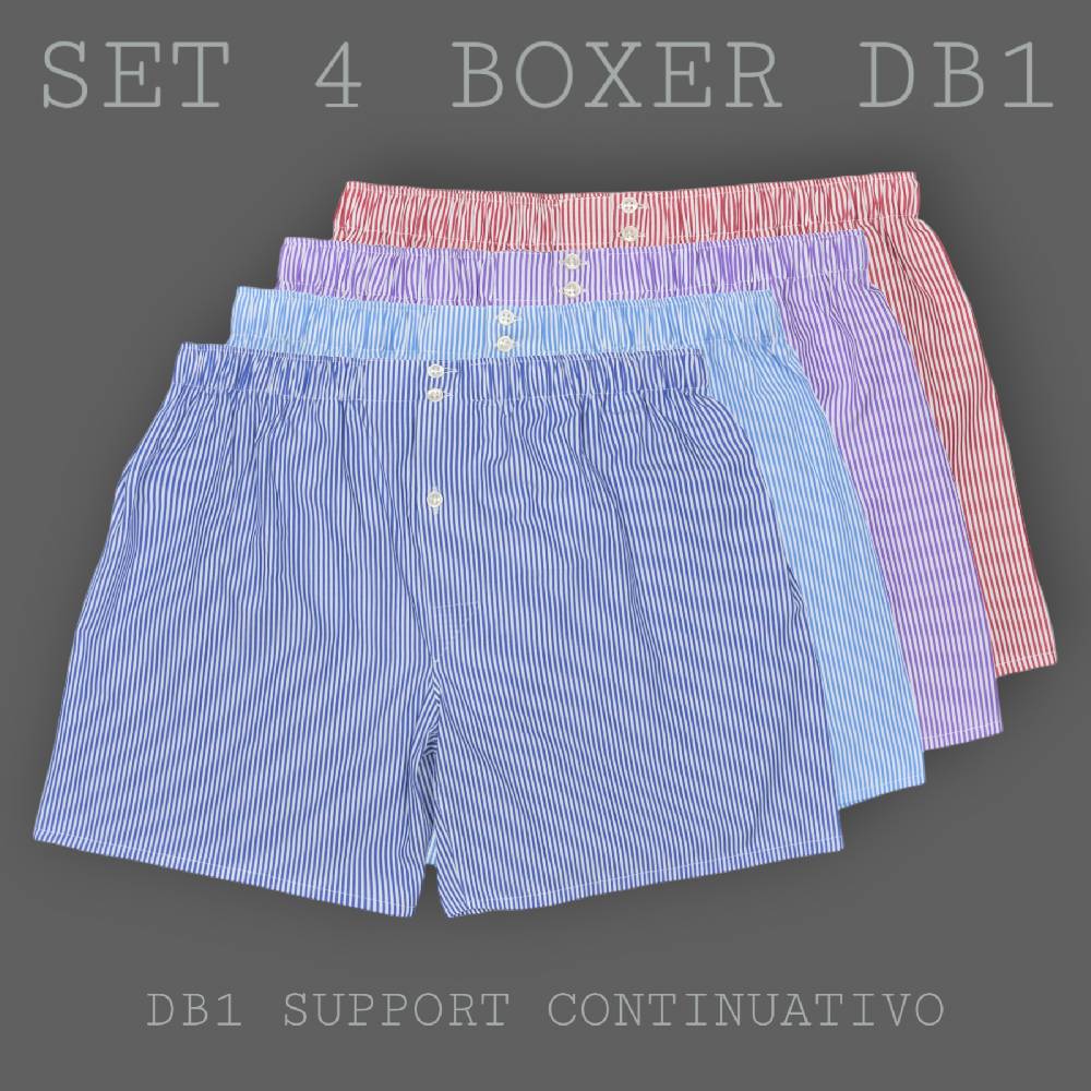 Roberto Ricetti SET "STRIPE" - BOXER SUPPORT DB1 - SIZE 54