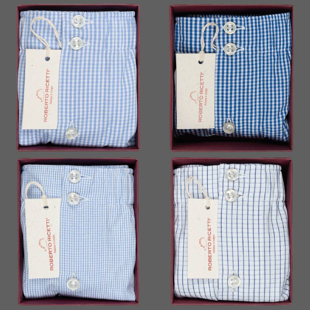 Roberto Ricetti SET "CHECK" - BOXER SUPPORT DB1 - SIZE 56 In Linea