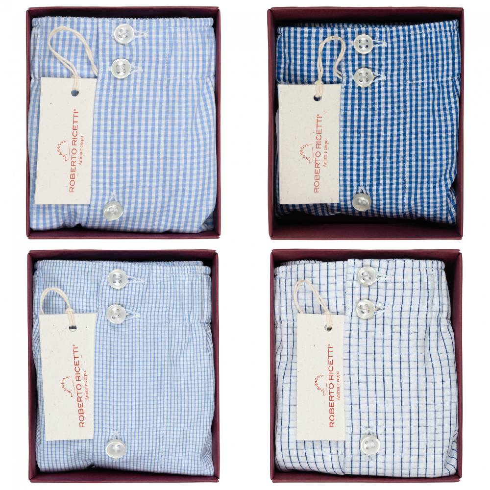 Roberto Ricetti SET "CHECK" - BOXER SUPPORT DB1 - SIZE 56 In Linea