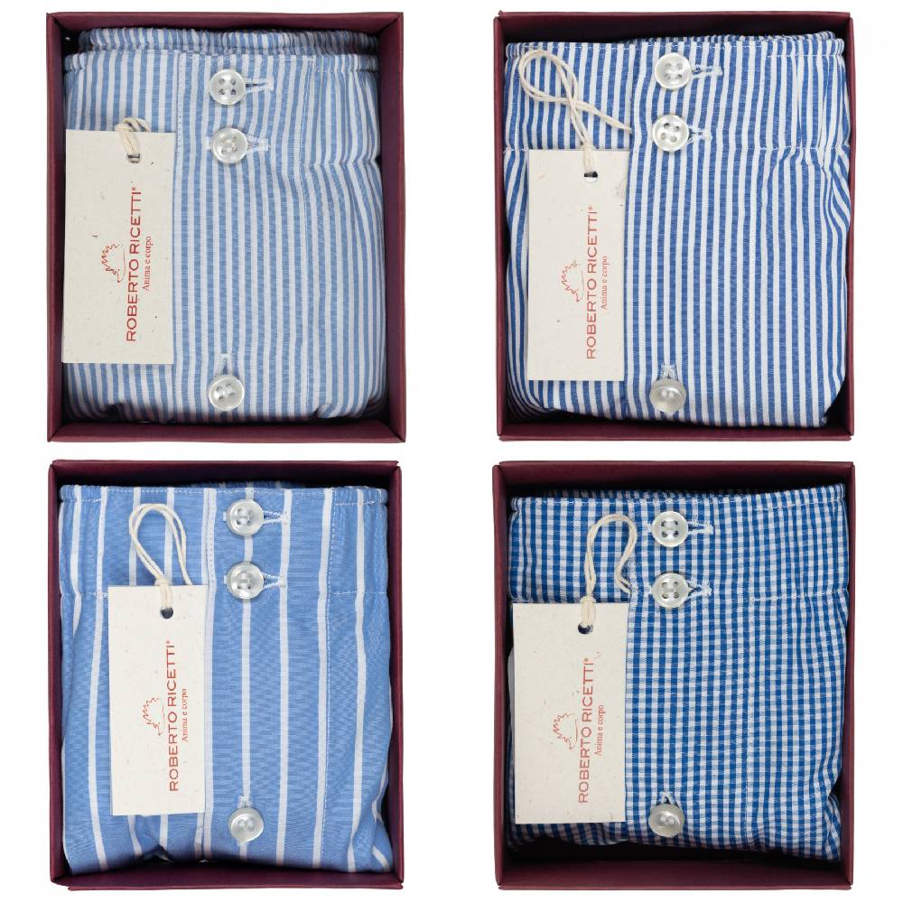 Roberto Ricetti SET "BLUE" - BOXER SUPPORT DB1 - SIZE 48 Nuovo