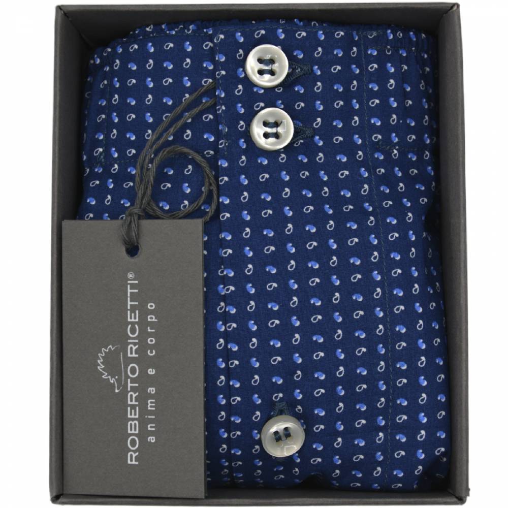 Roberto Ricetti BOXER DB1 SUPPORT- STAMPA BLU Outlet