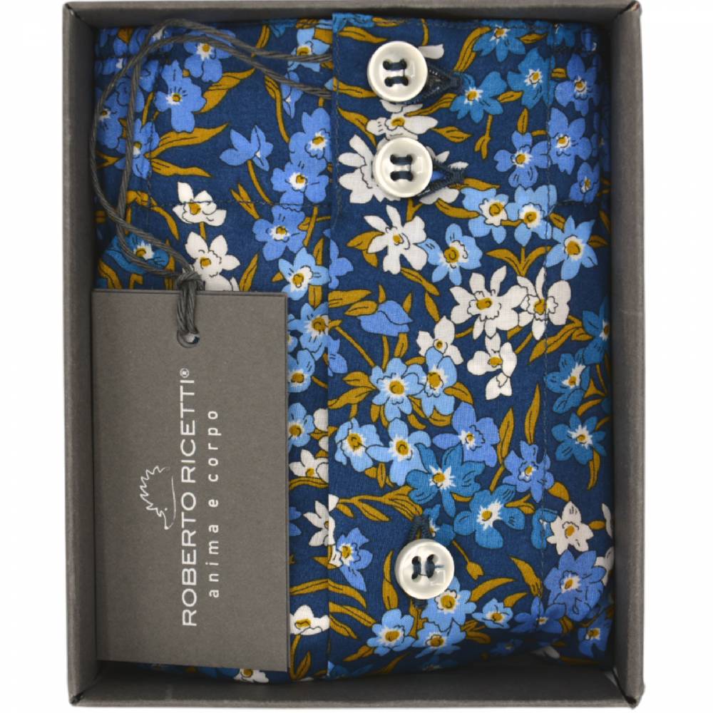 Roberto Ricetti BOXER DB1 SUPPORT - LIBERTY FIORI BIANCHI Vendita Calda