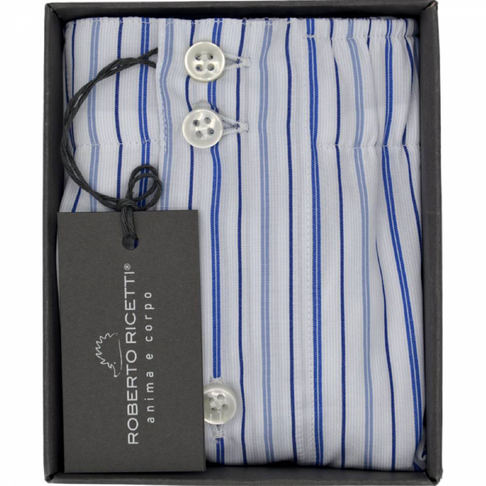 Roberto Ricetti BOXER DB1SUPPORT - MULTIRIGA BLU E AZZURRA Saldi Di Fabbrica