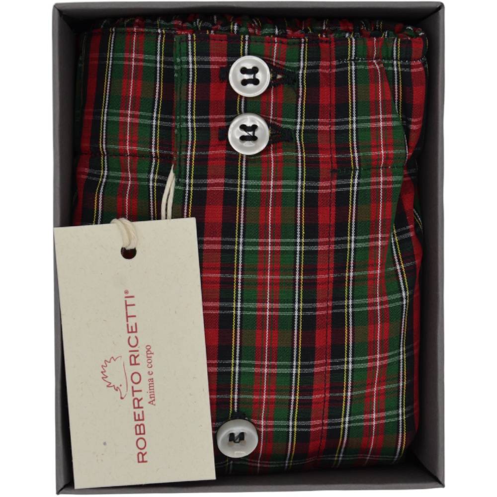 Roberto Ricetti BOXER DB1 SUPPORT - TARTAN ROSSO Italia