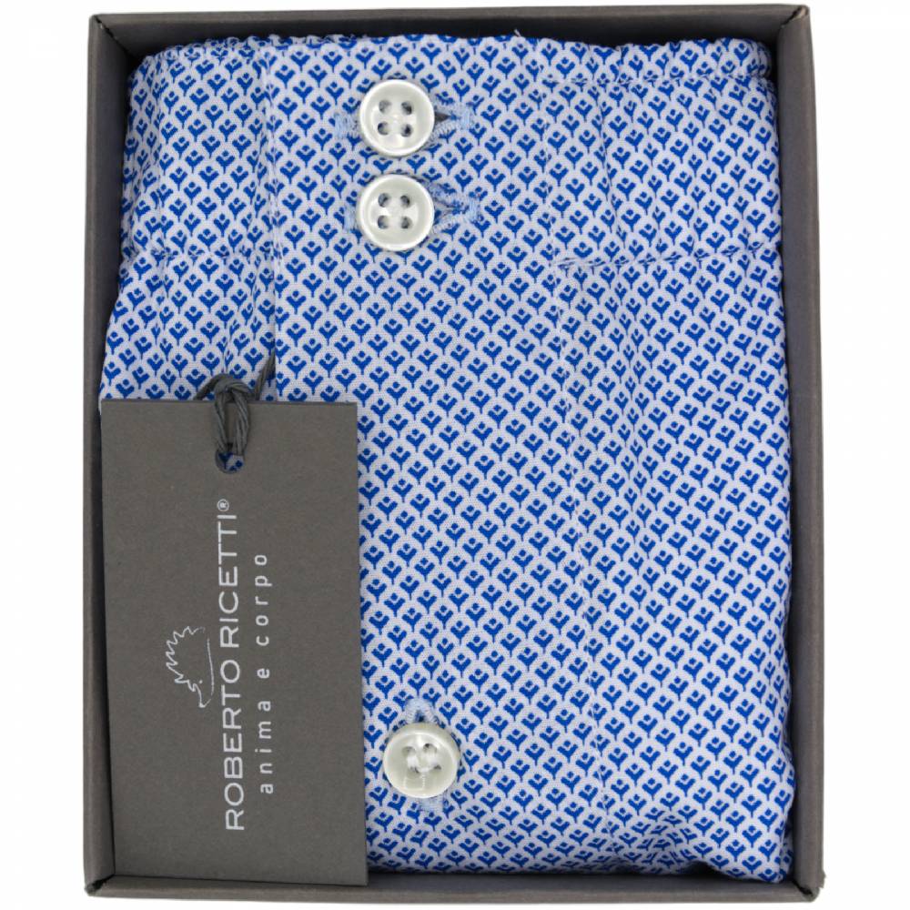 Roberto Ricetti BOXER DB1 SUPPORT - GEOMETRICO BLU Pezzi Unici