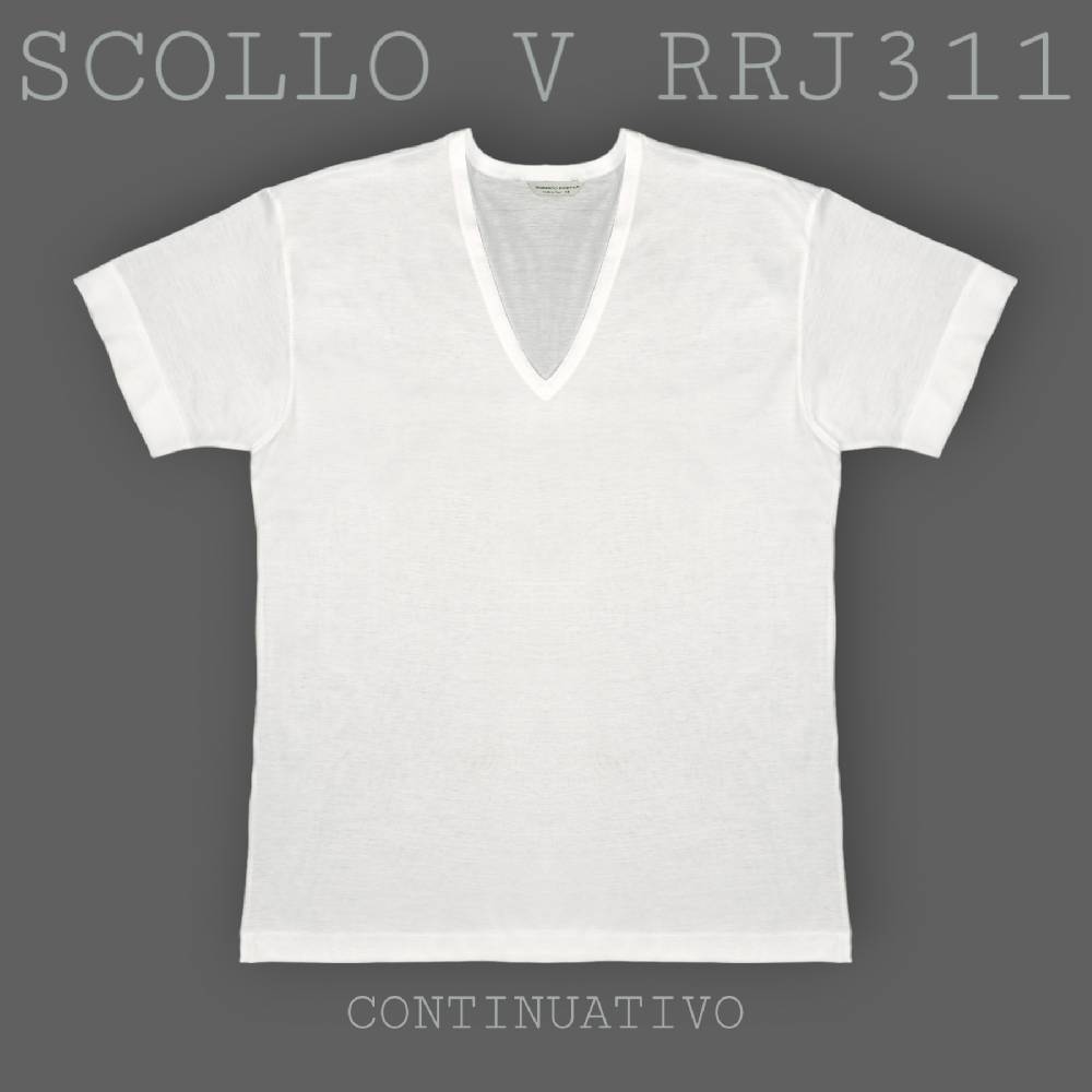Roberto Ricetti MAGLIA SCOLLO A V - FILO DI SCOZIA