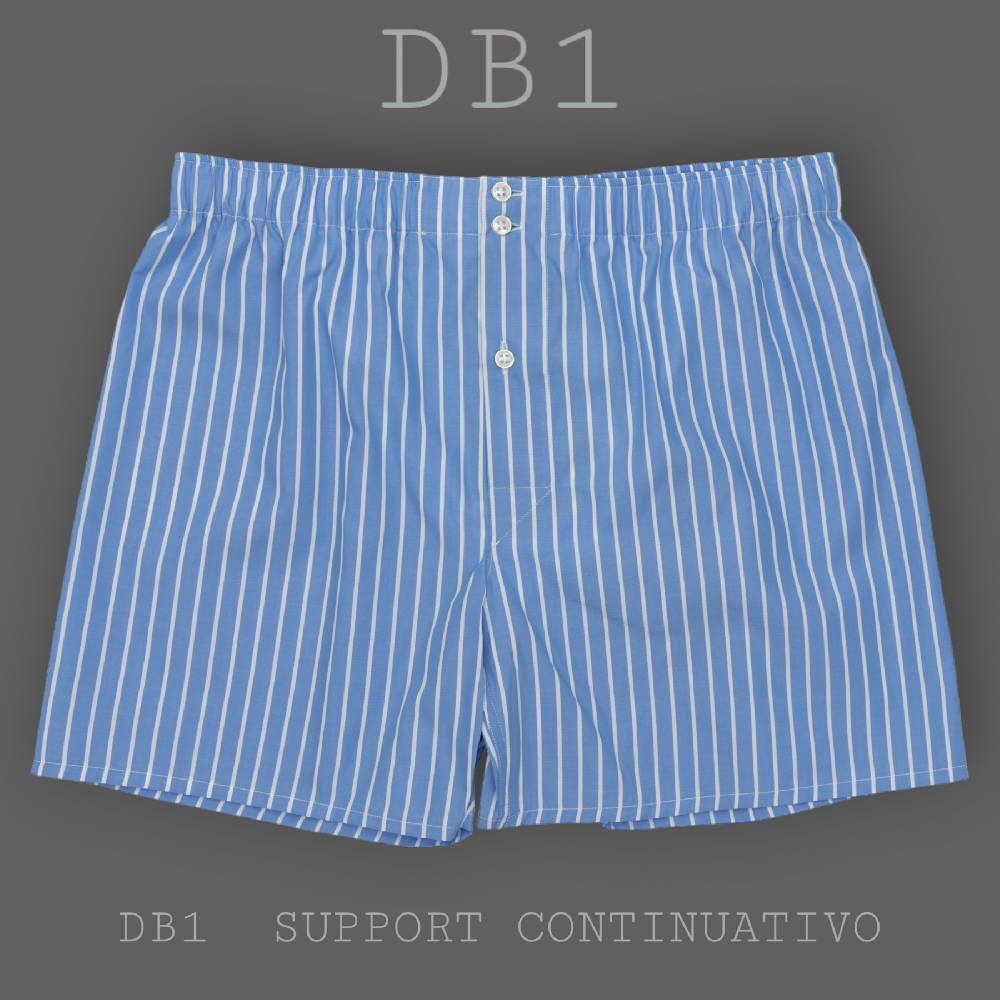 Roberto Ricetti BOXER DB1 SUPPORT - BASIC - CONTINUATIVO - RIGA FONDO AZZURRO Shopping Online