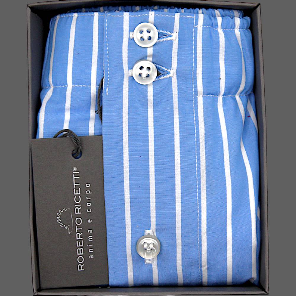 Roberto Ricetti BOXER DB1 SUPPORT - BASIC - CONTINUATIVO - RIGA FONDO AZZURRO Shopping Online