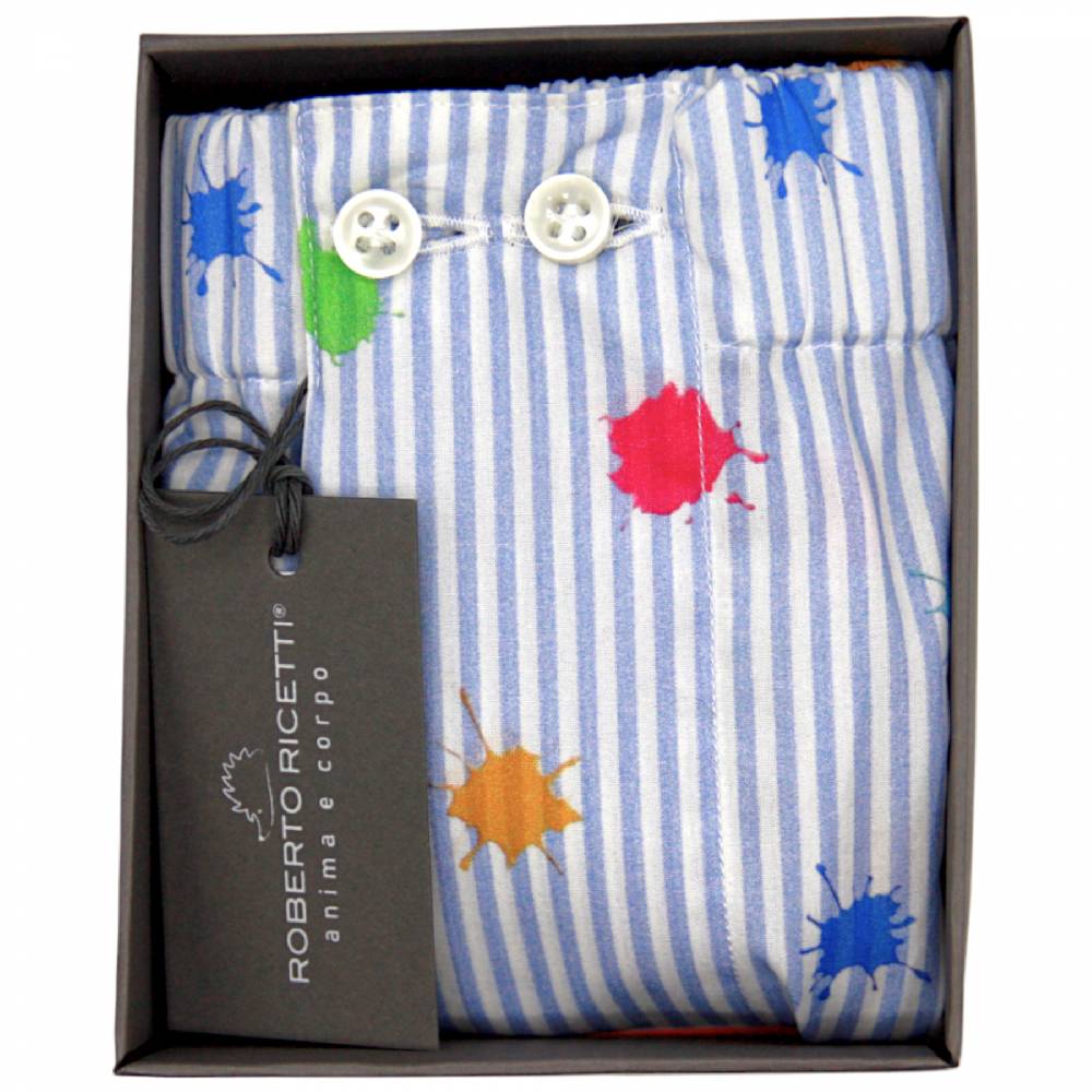 Roberto Ricetti BOXER UOMO CLASSIC - STAMPA MACCHIA MULTICOLOR Prezzo Ridotto