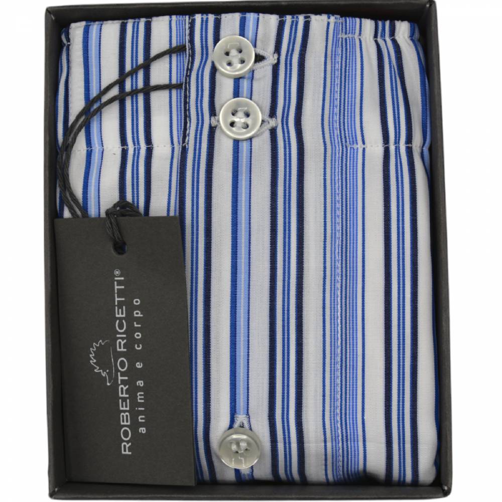 Roberto Ricetti BOXER DB1 SUPPORT - MULTIRIGA BLU BIANCA E AZZURRA Acquista Ora