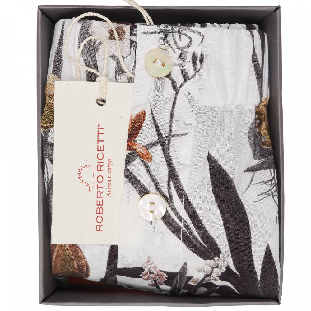 Roberto Ricetti BOXER COULOTTE DONNA - FIORI Nuovo