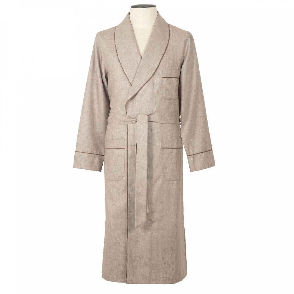 Roberto Ricetti VESTAGLIA UOMO LUNGA - LANA CASHMERE BEIGE Consegna Veloce