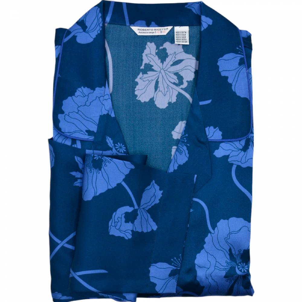 Roberto Ricetti PIGIAMA DONNA AMEDO - FIORI BLU Qualità