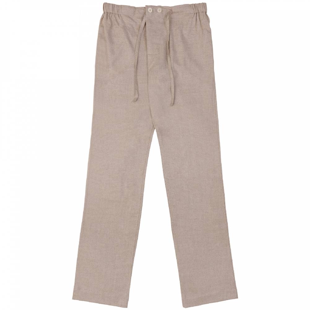 Roberto Ricetti PIGIAMA VENEZIA - COTONE CALDO BEIGE Spedizione Gratuita