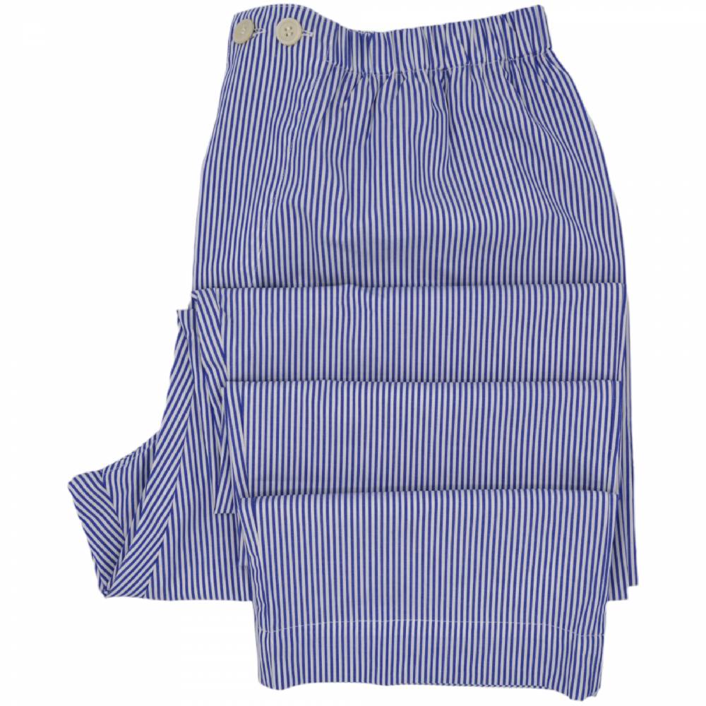 Roberto Ricetti PIGIAMA ESSENTIAL LUNGO - RIGA BIANCA E BLU Lightning offer