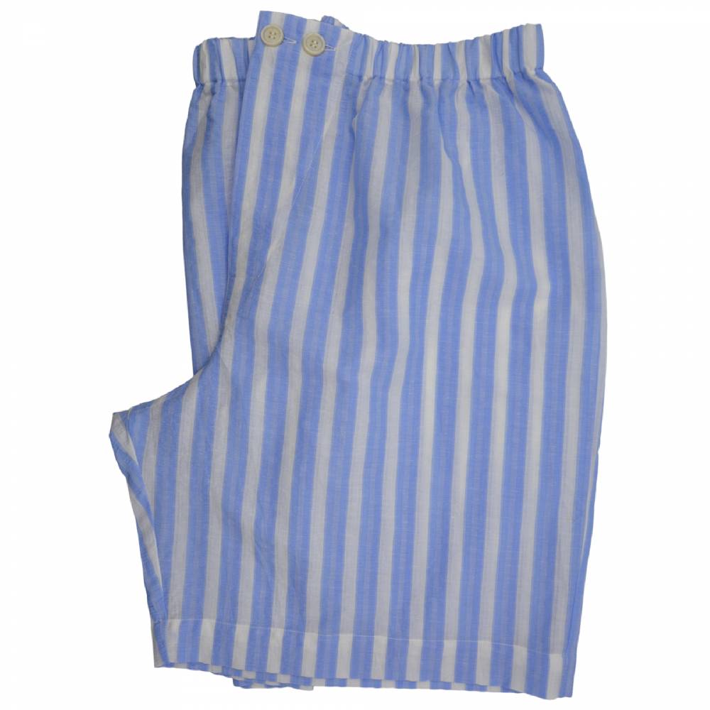 Roberto Ricetti PIGIAMA ESSENTIAL CORTO - RIGA BIANCA E AZZURRA Fino al 50% di sconto