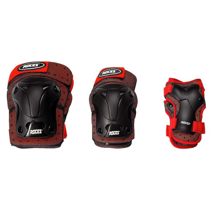 Roces JR VENTILATED 3-PACK red/black Sottocosto