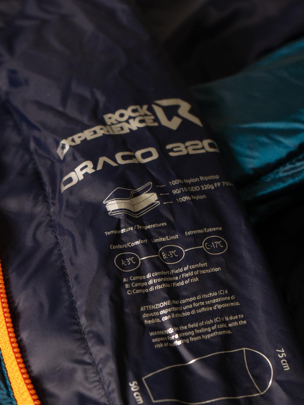Rock Experience Drago 320 Mummy Sleeping Bag sacco a pelo Spedizione gratuita