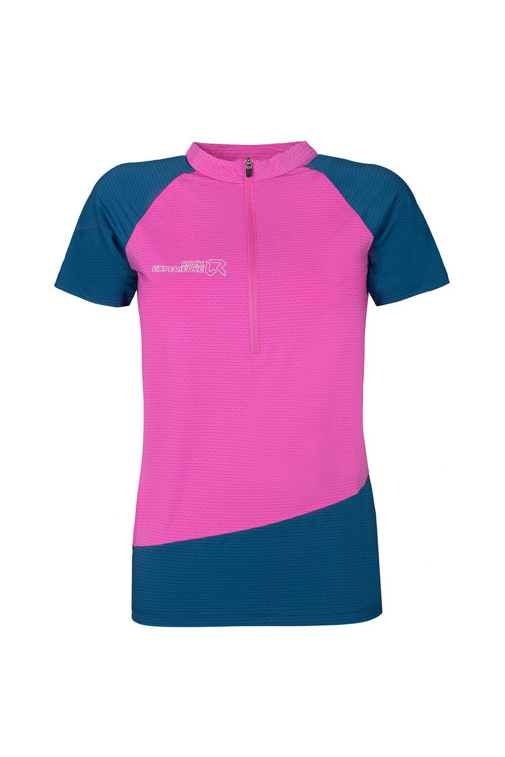 Rock Experience Merlin SS HZ maglia t-shirt half zip donna Consegna Veloce