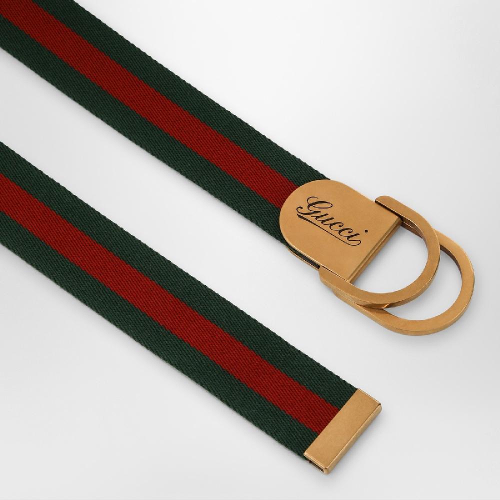 GUCCI Cintura con motivo Web e fibbia con logo In Saldo