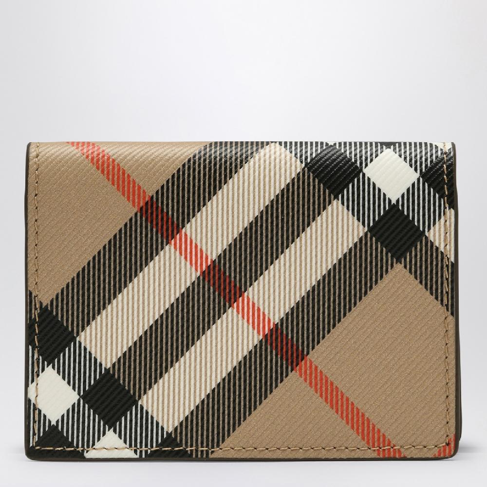 Burberry Portacarte e porta biglietti da visita Check Sand Moda