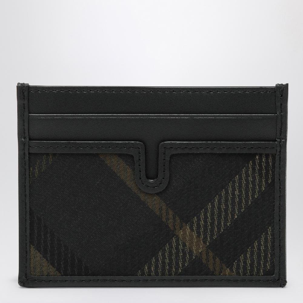 Burberry Portacarte nero motivo Check Spedizione gratuita