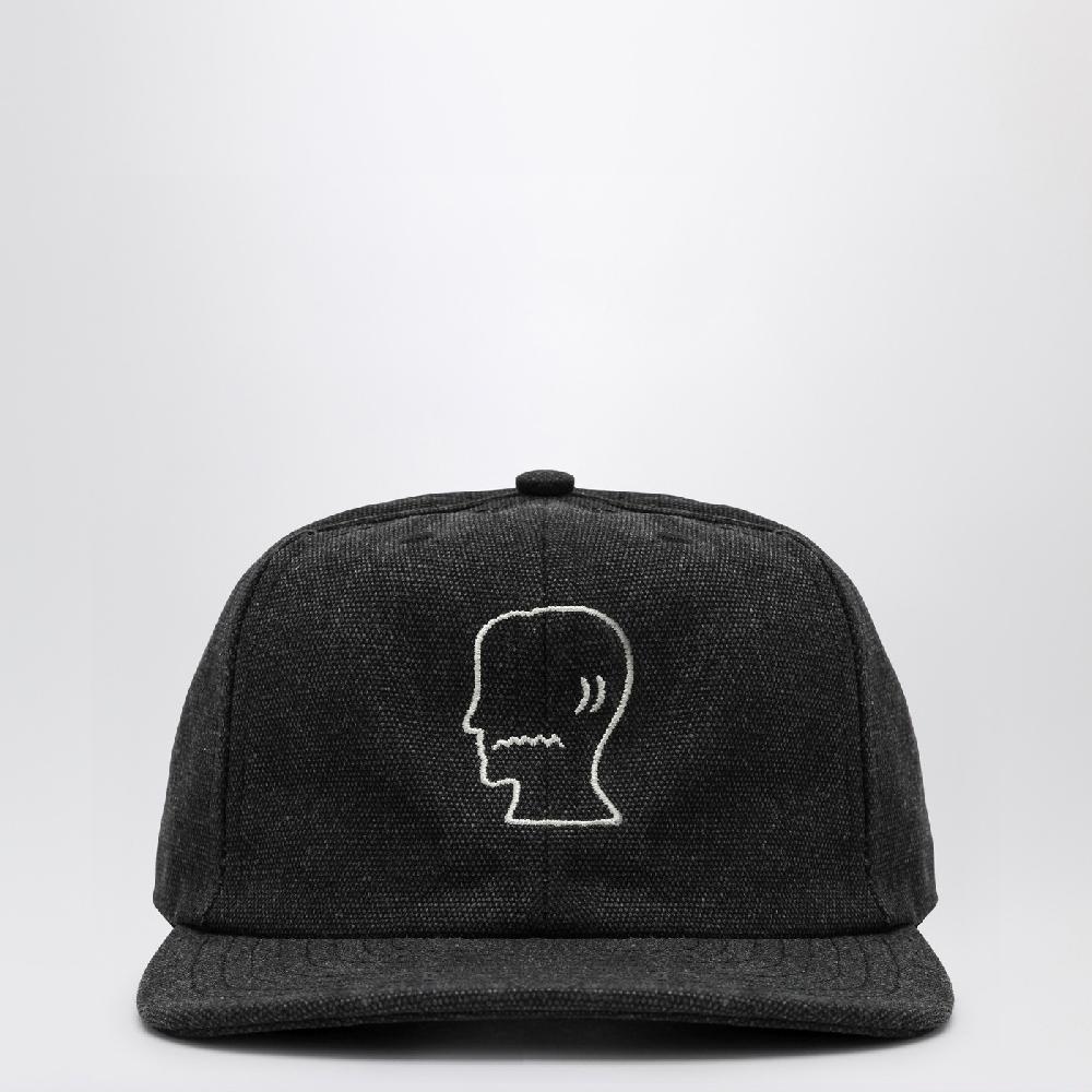Brain Dead Cappello baseball nero in twill Comprare a buon mercato