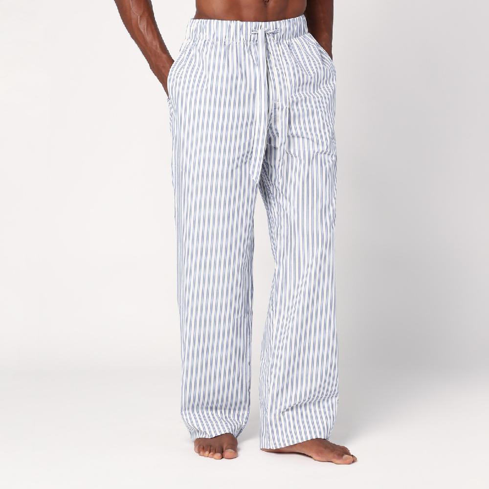 Tekla Pantalone pigiama bianco a righe Cyber Monday
