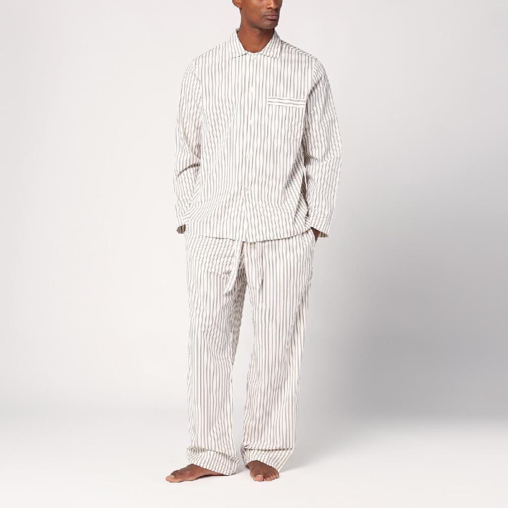 Tekla Pantalone pigiama beige a righe Offerta Pasqua