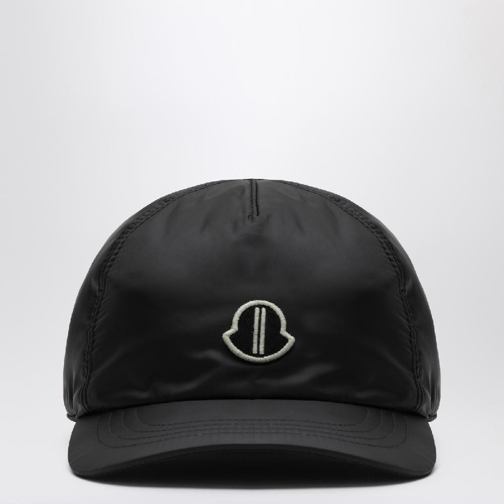 Rick Owens Baseball cap nero in nylon Liquidazione