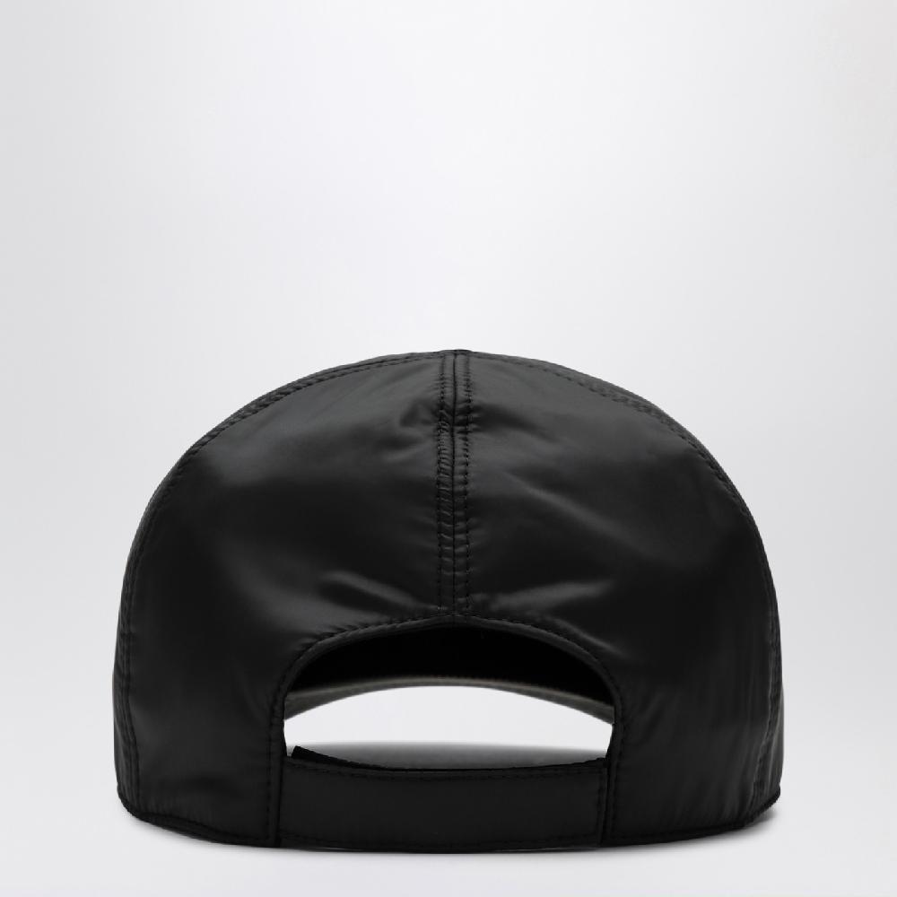 Rick Owens Baseball cap nero in nylon Liquidazione