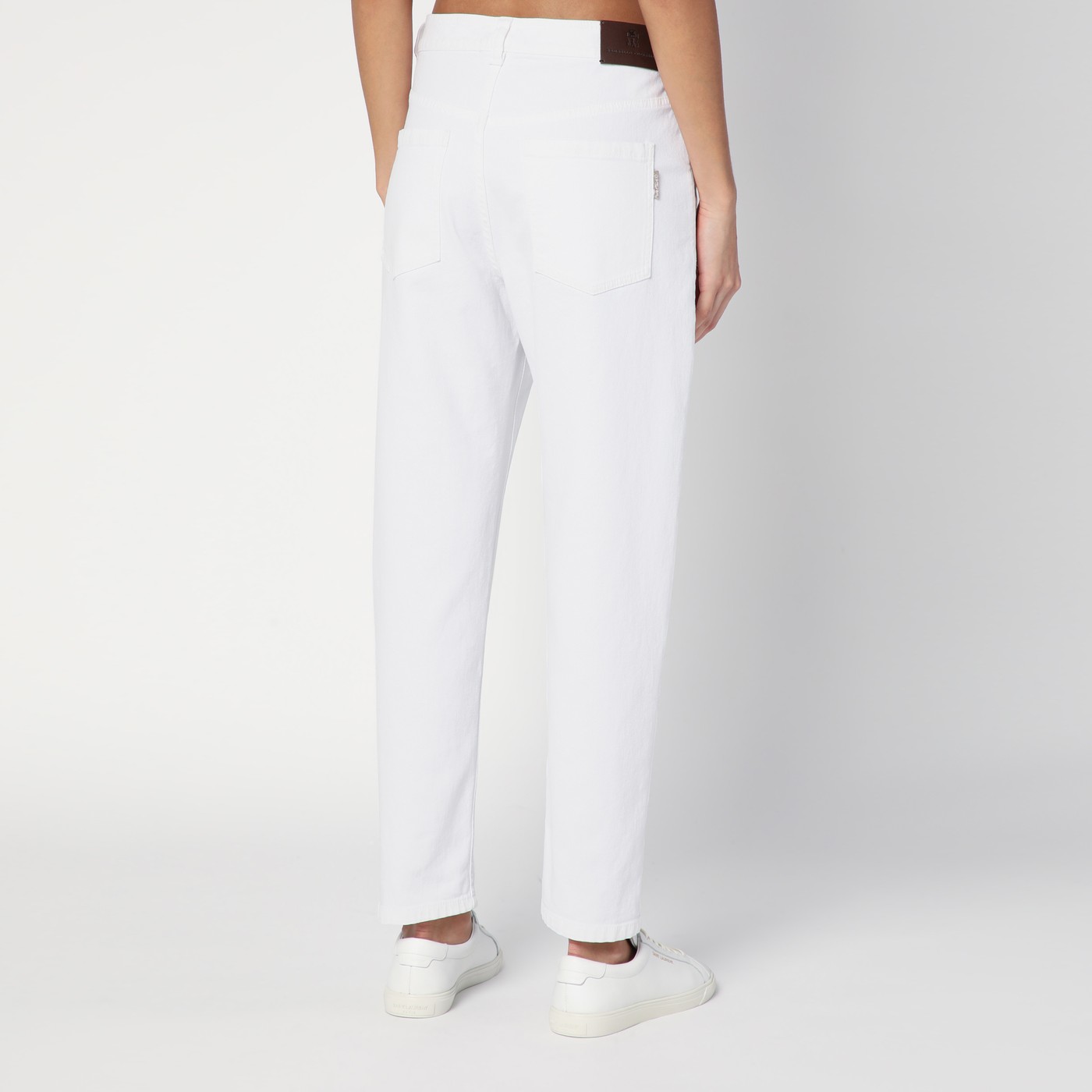 Brunello Cucinelli Pantalone bianco in cotone Latest stili