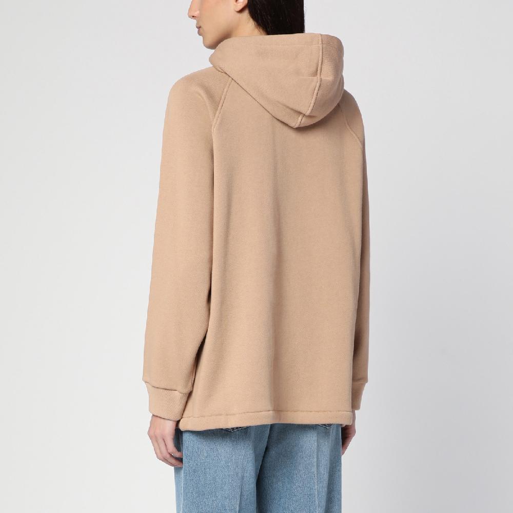 GUCCI Felpa beige con nastro Web Super sconto