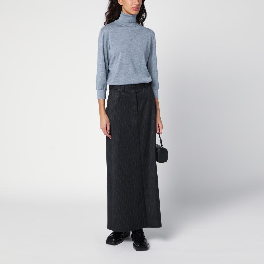 The Row Maglia dolcevita grigia in cashmere In vendita