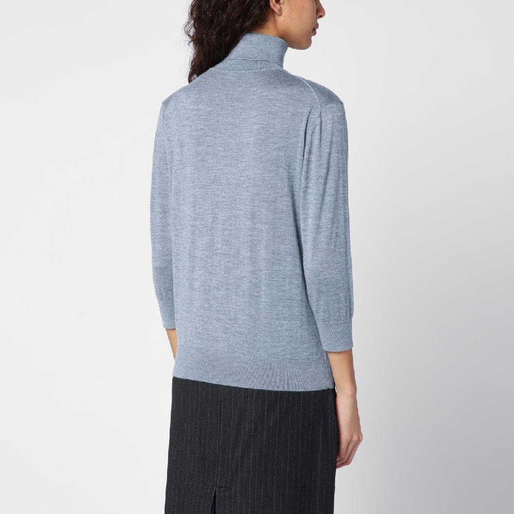 The Row Maglia dolcevita grigia in cashmere In vendita